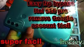 itel s16pro frp bypass w6503 itel como remover conta Google fácil rápido