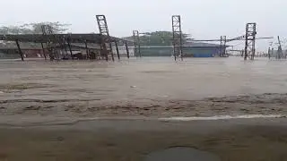 Heavy Rain in Riverside area in Bangladesh
