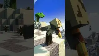 Minecraft Kratos Jumps off Cliff (Part 4) #shorts