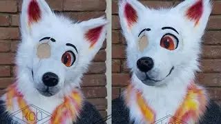 how to make a toony fursuit wolf head mask (diy) tutorial