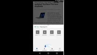 Google Chrome for Android with bottom navigation