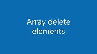 JavaScript How to delete elements from array?