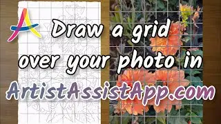 📐 Draw a Grid Over Your Reference Photo Using ArtistAssistApp