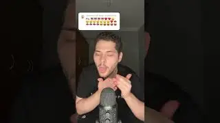 ASMR EMOJI CHALLENGE 👅❤️🤑❤️👄😎🤬