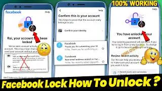 Facebook Account Lock How To Unlock? | How to unlock Facebook account | Facebook unlock kaise kare