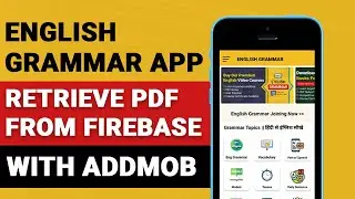 How to make English Grammar App With Retrieve PDF from Firebase | LearnCode With RK