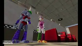 Shrink with giantess animaltronic (FNAF)