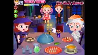Бесплатные игры онлайн  Baby Hazel Halloween Party  Малышка Хейзел Хэллоуин, игра для детей