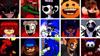 FNF ALL SCARY Song With Lyrics~! 🎤
