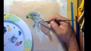 DRAWING BIRD / ACRYLIC PAINTING