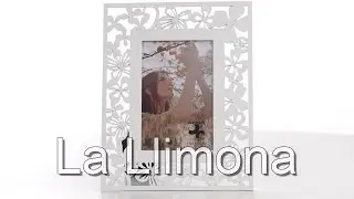 Portafotos calado tréboles madera 10x15 - La Llimona
