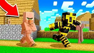 ROBO TODA LA ROPA A UN ALDEANO EN MINECRAFT 😂👕