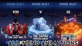 All Menu Animations Lego Star Wars The Skywalker Saga