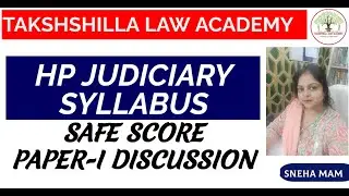 HP Civil Judge Syllabus | HP CIVIL JUDGE MAINS | Himachal Pradesh Civil Judge 2023