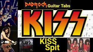 Spit - KISS - Guitar + Bass TABS Lesson