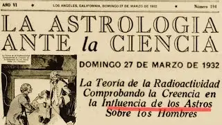 1932: REIVINDICACIÓN de la ASTROLOGÍA y ALQUIMIA