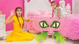 Nastya and the strange guest under the bed