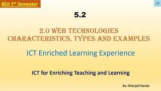 2.0 WEB TECHNOLOGIES//Characteristics, types and examples