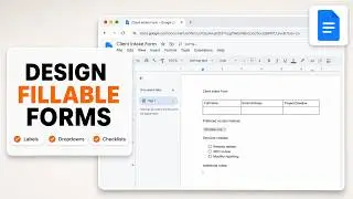 How to Make a Fillable Form in Google Docs (Questionnaire Layout)