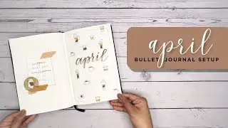 April 2023 Bullet Journal Setup |  Coffee Theme 🤎