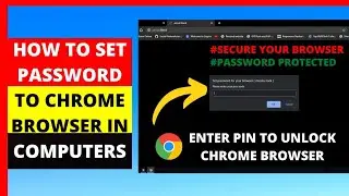 How to set password to chrome browser | secure your chrome browser | chrome browser ko password laga