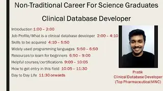 Clinical Database Developer - Non Traditional Career for Science Graduates