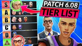 NEW AGENTS TIER LIST for Patch 6.08 - Gekko is 100% BROKEN?! - Valorant Best Agents Guide