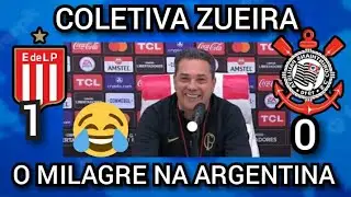 Coletiva zueira com pofexô luxa Pós Corinthians classificar nos pênaltis  na copa sul Americana 2023