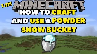 How To Craft and Use a Powder Snow Bucket! | Minecraft 1.17 Tutorials