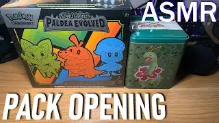 ASMR Pokemon Pack Opening | Paldea Evolved ETB