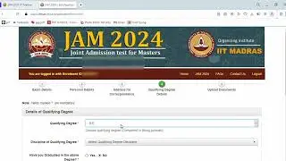 IIT JAM Form Fill Up 2024 | HOW TO FILL IIT JAM 2024 Form | IIT JAM Form 2024 FILL UP | IIT JAM 2024