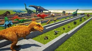 EPIC CARCHARODONTO DEATHRUN | ALL ARK CREATURES🦖🦕