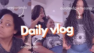 DAILY VLOG: UM DIA COMIGO COLOCANDO GODDESS LOCS