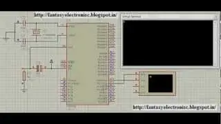 Interfacing 8051 controller with UART include keil(c code and hex) and Proteus simulation