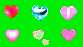 Animated Heart Green Screen in 4K | No Copyright