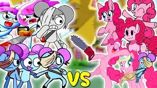 Pibby VS Pinkie Pie - ALL PHASES | Friday Night Funkin' Pibby vs My Little Pony | FNF Mods
