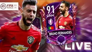 FIFA Mobile 21 - POTM LIVE | Gameplay, Claiming 91 CAM Bruno Fernandes !!!