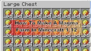 How To Make A Magma Farm In Minecraft 1.12