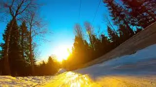 Fun winter sledging in OSLO (Korketrekkeren on ice)