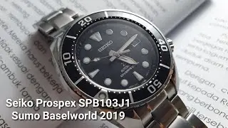 Seiko Sumo Prospex SPB101J1 Baselworld 2019  #seikosumo #seikosumospb101 #seikodiver #sumoblack