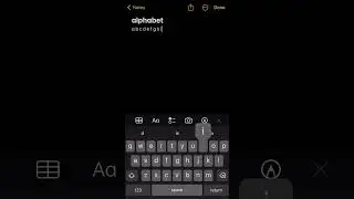 writing the alphabet for no reason