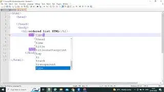 How to create Ordered list in HTML