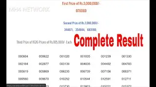 1500 Prize Bond Draw Result 17 August 2020   1500 Prize Bond List 2020   Prize Bond Complete Result