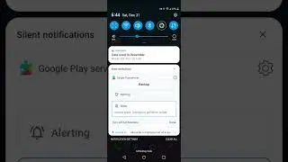 How to turn off 'your data isn't backed up' notification