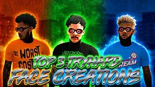 TOP 3 TRYHARD FACE CREATIONS IN NBA 2K20! HOW TO LOOK LIKE A CHEESER FAST AND EASY! LOOK GOATED!!