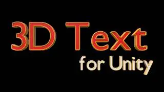 AssetStore | 3DText for Unity v1.0.0 - Trailer