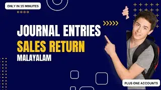 Sales Return Journal Entries | Plus One Accounts Tutorial | Malayalam