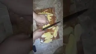 hrA FOOD A$MR is live(cutting 🍟 fries asmr