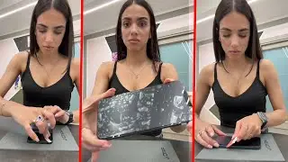 ASMR NEWMARTINA REMOVE A STRANGE SCREEN PROTECTOR