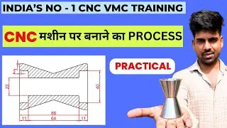 OUTER TAPER DIA TURNING ON CNC TURNING MACHINE PRACTICAL
